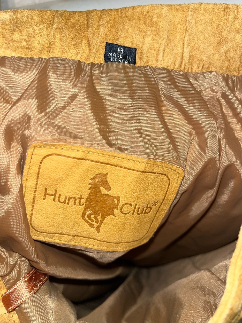 Hunt Club Suede A-Line Maxi Skirt - Caramel Brown - Picture 4 of 7